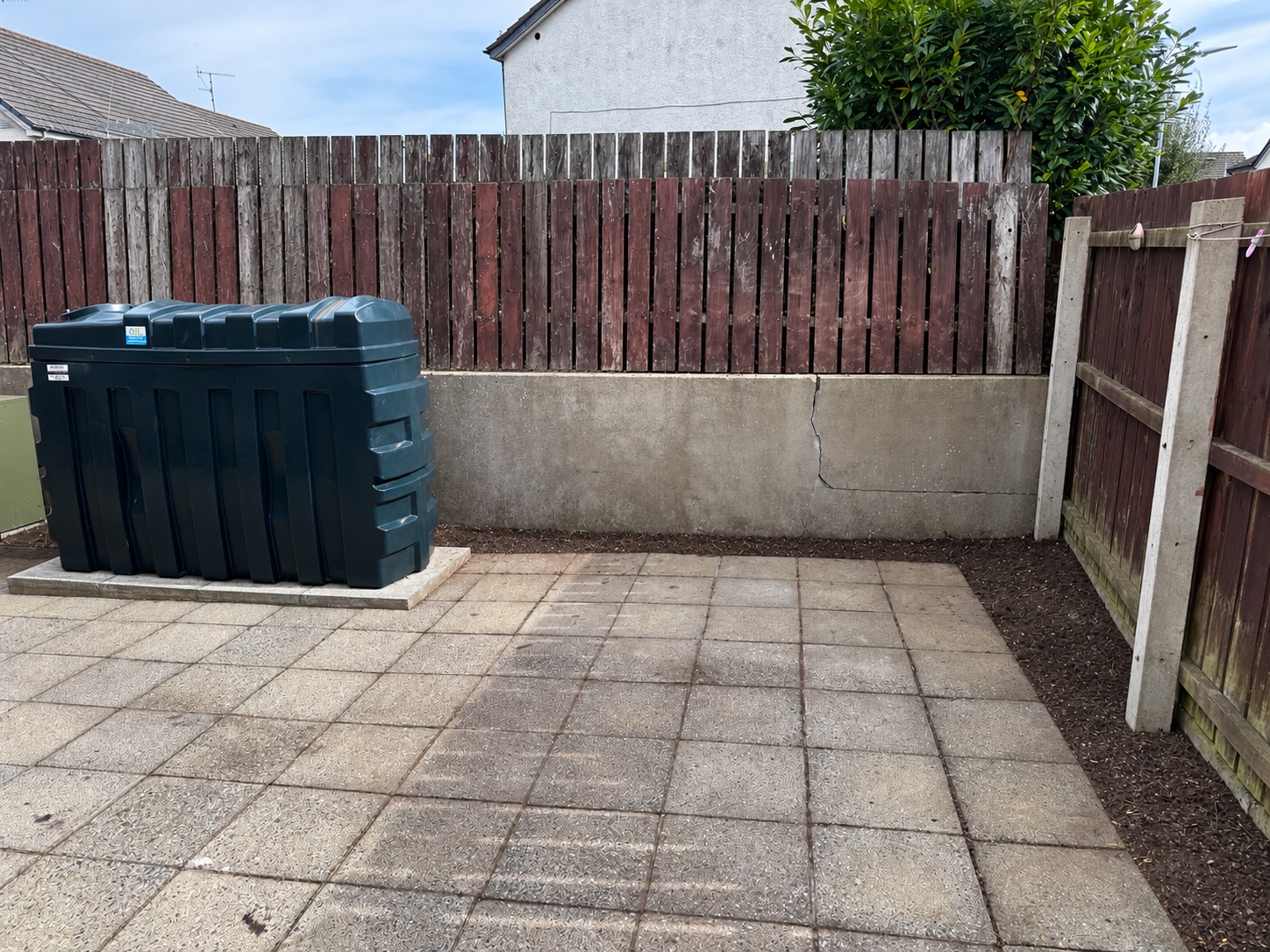 Patio after weeding